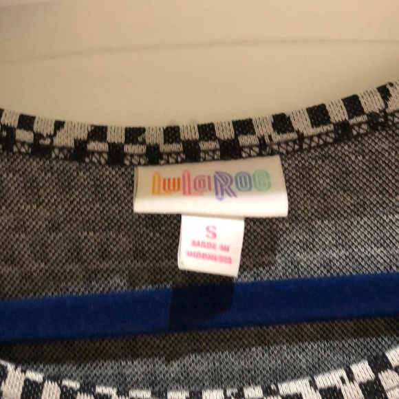 LuLa Roe Carly black and white dress - Picture 3 of 3